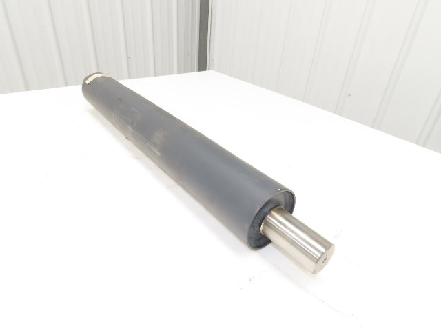 4"Dia x 28" Crowned Pulley for Belt Conveyor 1-13/16" Welded Shaft XPU0428WELDIN