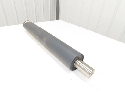 4"Dia x 28" Crowned Pulley for Belt Conveyor 1-13/16" Welded Shaft XPU0428WELDIN