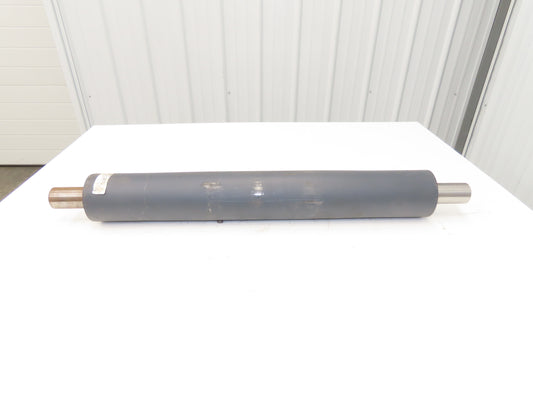 4"Dia x 28" Crowned Pulley for Belt Conveyor 1-13/16" Welded Shaft XPU0428WELDIN