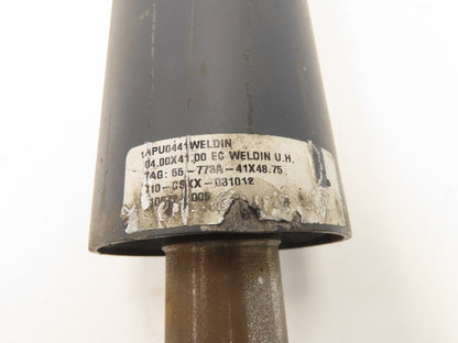 4"Dia x 41" Crowned Pulley for Belt Conveyor 1-13/16" Welded Shaft XPU0441WELDIN