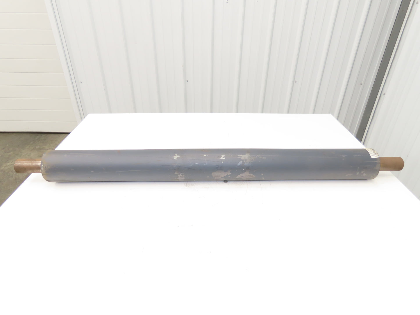 4"Dia x 41" Crowned Pulley for Belt Conveyor 1-13/16" Welded Shaft XPU0441WELDIN