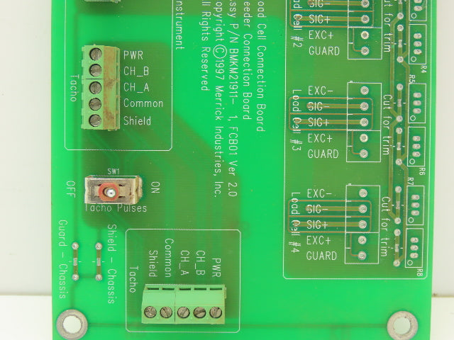 Merrick BMKM21911 PCB Load Cell Feeder Connection Printed Circuit Board