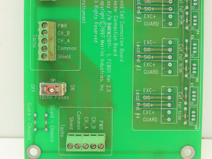 Merrick BMKM21911 PCB Load Cell Feeder Connection Printed Circuit Board