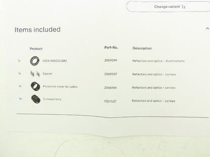 Sick 1068496 Lector65x Image Based Code Reader 24VDC w/Optics Kit 06