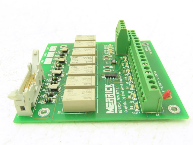 Merrick M21882-1 PCB Control Relay Output Printed Circuit Board Rev 0