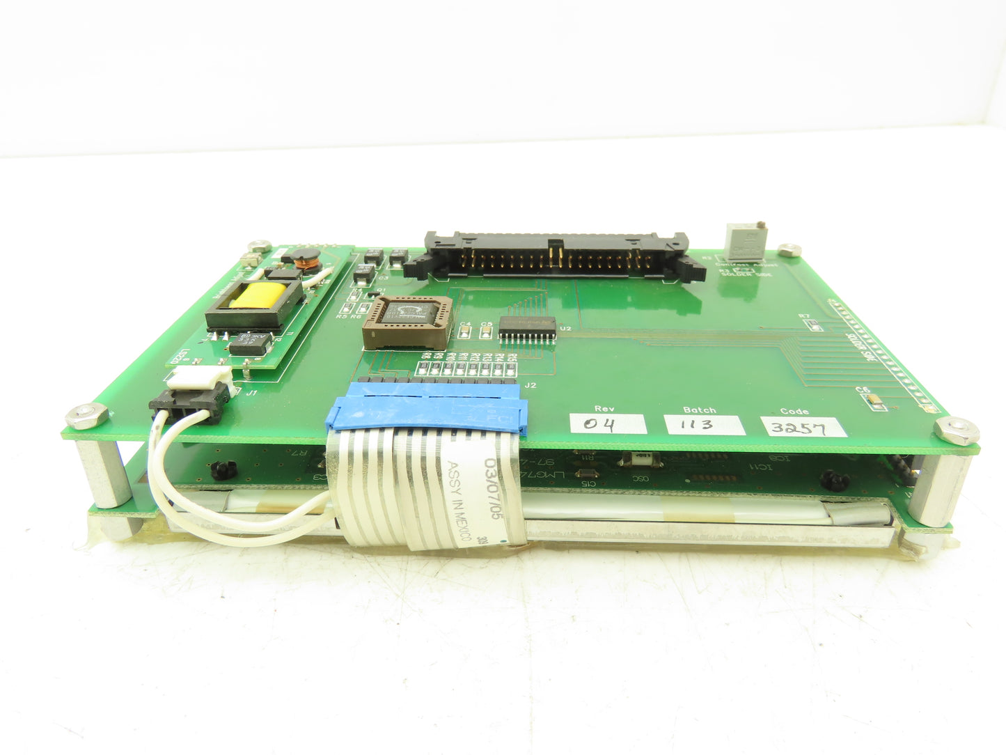 Hitachi LMG7420PLFC-X HMI Touch Panel & Merrick BMKM21684-1 Backplane PCB