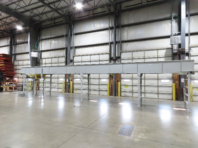 Hytrol BPC 43"x 45' 9" Slider Bed Conveyor 41" Belt 5Hp 3PH Center Drive 180fpm