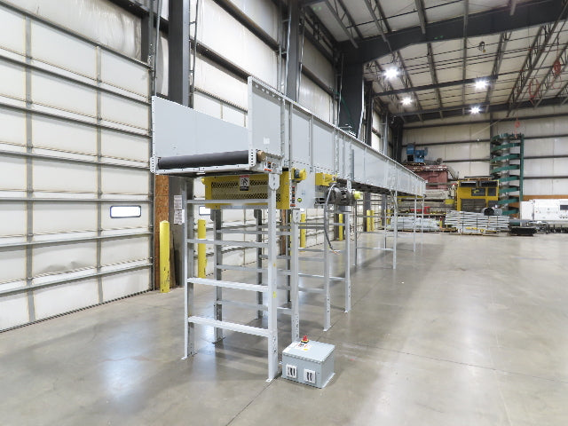 Hytrol BPC 43"x 45' 9" Slider Bed Conveyor 41" Belt 5Hp 3PH Center Drive 180fpm