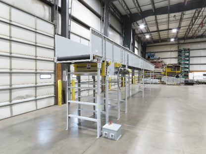 Hytrol BPC 43"x 45' 9" Slider Bed Conveyor 41" Belt 5Hp 3PH Center Drive 180fpm