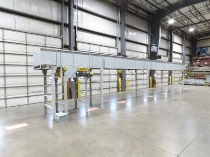 Hytrol BPC 43"x 45' 9" Slider Bed Conveyor 41" Belt 5Hp 3PH Center Drive 180fpm