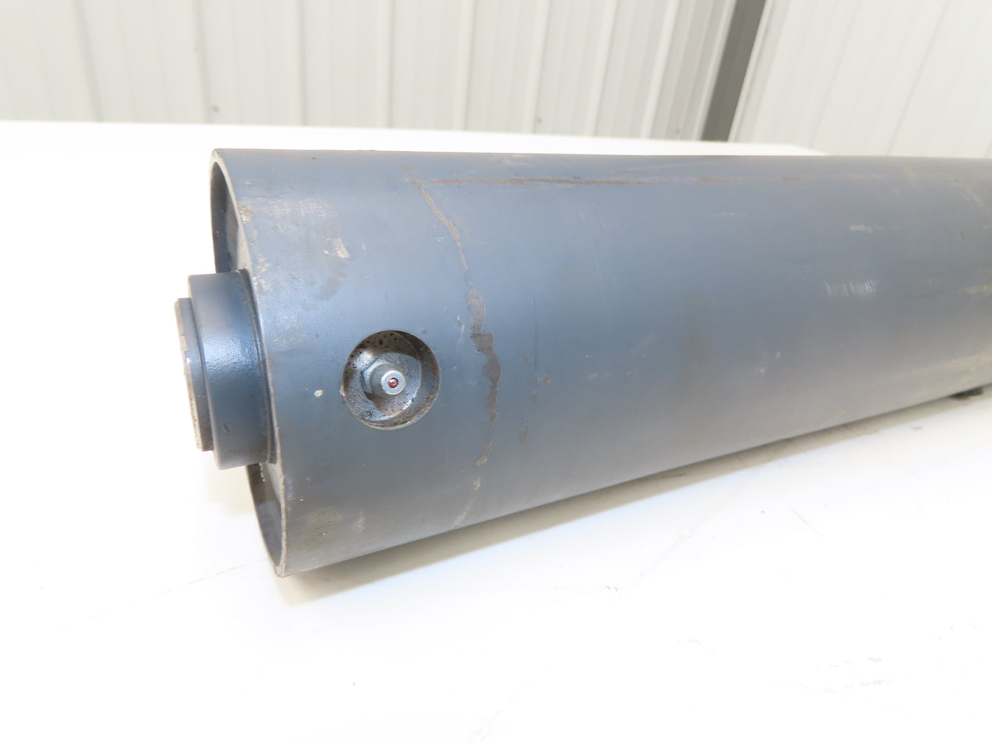 4"Dia x 28" Crowned Pulley for Belt Conveyor ER28 Bearing Bushing XPU0428ER28