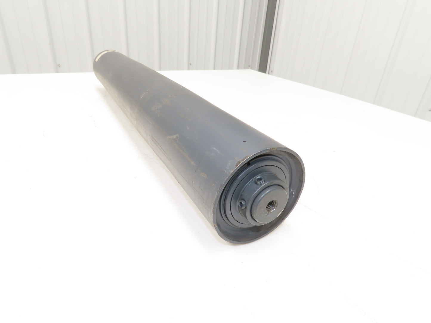 4"Dia x 28" Crowned Pulley for Belt Conveyor ER28 Bearing Bushing XPU0428ER28