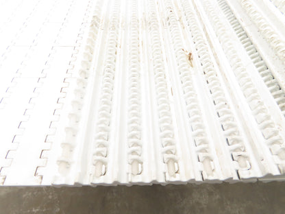 Intralox Series 1600 MatTop Flat Top Plastic Conveyor Belt 66"W x 59"L White
