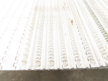 Intralox Series 1600 MatTop Flat Top Plastic Conveyor Belt 66"W x 59"L White