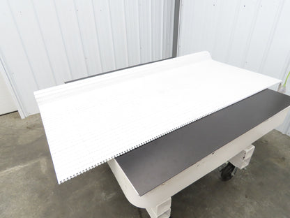 Intralox Series 1600 MatTop Flat Top Plastic Conveyor Belt 66"W x 59"L White