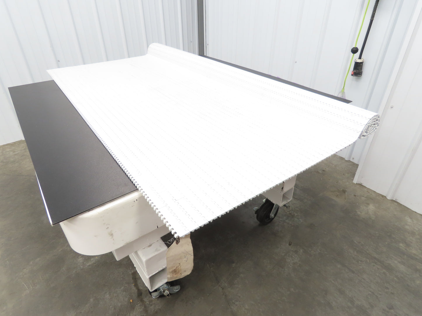 Intralox Series 1600 MatTop Flat Top Plastic Conveyor Belt 66"W x 59"L White