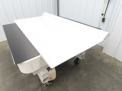 Intralox Series 1600 MatTop Flat Top Plastic Conveyor Belt 66"W x 59"L White