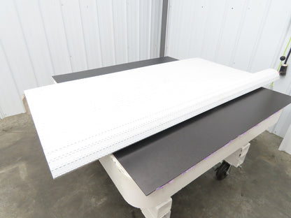 Intralox Series 1600 MatTop Flat Top Plastic Conveyor Belt 66"W x 59"L White