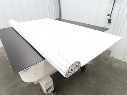 Intralox Series 1600 MatTop Flat Top Plastic Conveyor Belt 66"W x 59"L White