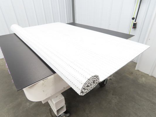 Intralox Series 1600 MatTop Flat Top Plastic Conveyor Belt 66"W x 59"L White