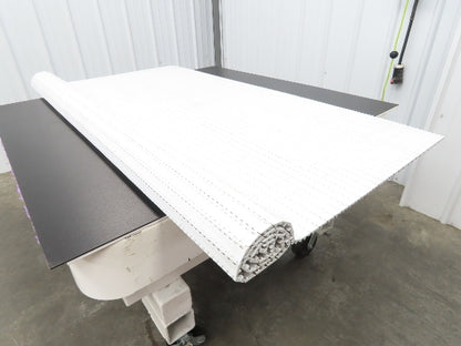 Intralox Series 1600 MatTop Flat Top Plastic Conveyor Belt 66"W x 59"L White
