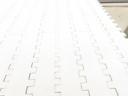 Intralox Series 1600 MatTop Flat Top Plastic Conveyor Belt 66"W x 59"L White