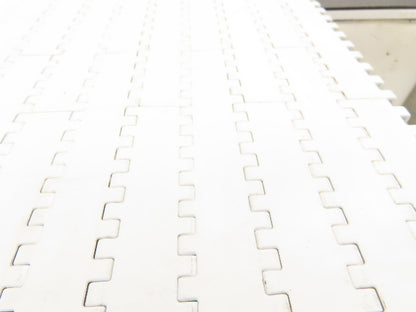 Intralox Series 1600 MatTop Flat Top Plastic Conveyor Belt 66"W x 59"L White