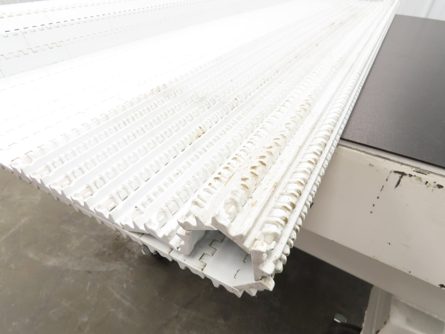 Intralox Series 1600 MatTop Flat Top Plastic Conveyor Belt 66"W x 59"L White