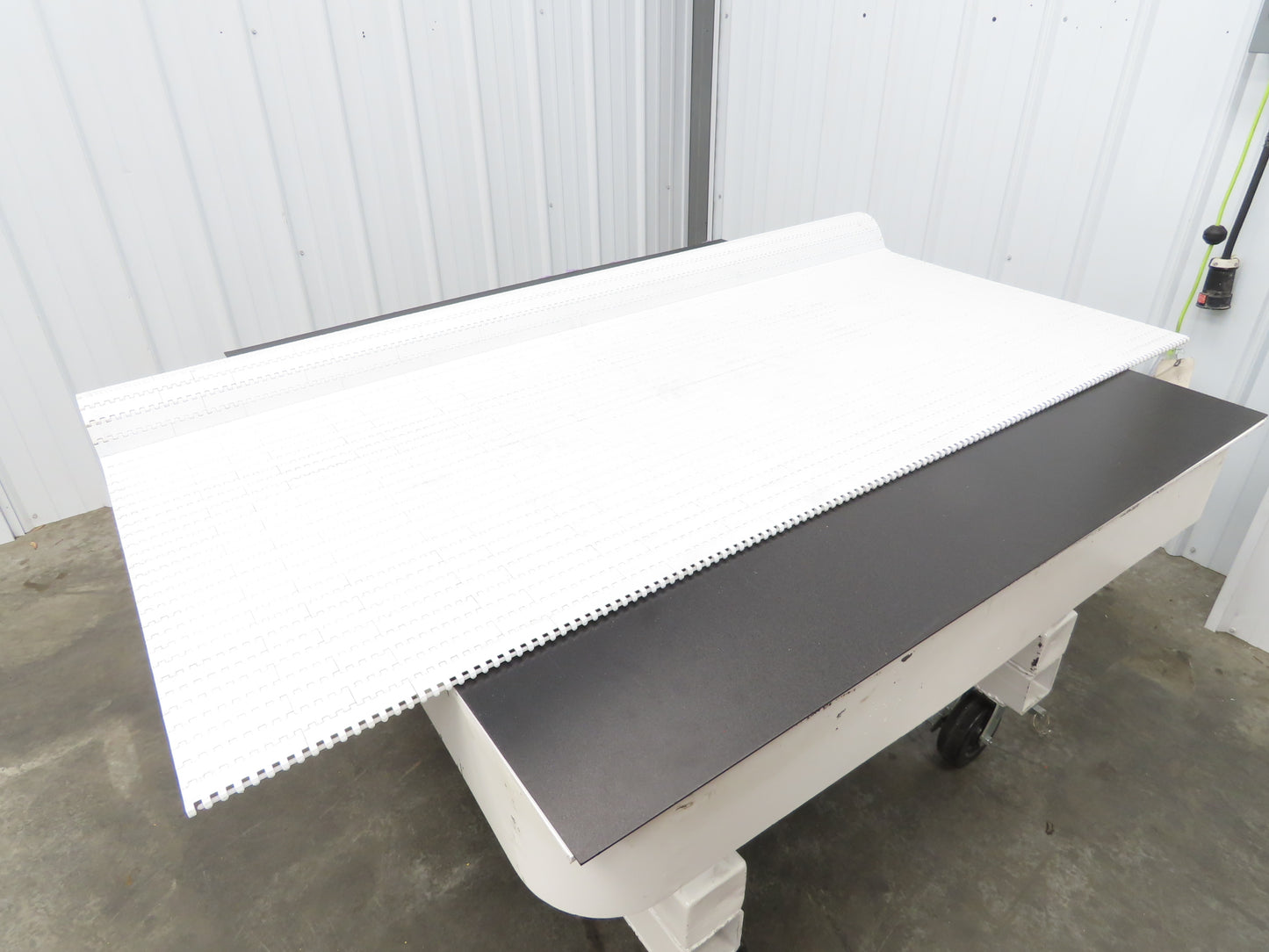 Intralox Series 1600 MatTop Flat Top Plastic Conveyor Belt 66"W x 59"L White