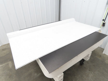 Intralox Series 1600 MatTop Flat Top Plastic Conveyor Belt 66"W x 59"L White