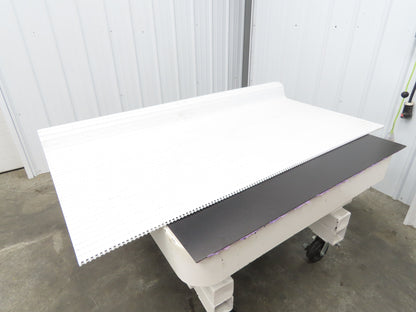 Intralox Series 1600 MatTop Flat Top Plastic Conveyor Belt 66"W x 84"L White