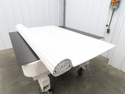 Intralox Series 1600 MatTop Flat Top Plastic Conveyor Belt 66"W x 84"L White