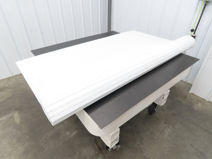 Intralox Series 1600 MatTop Flat Top Plastic Conveyor Belt 66"W x 84"L White