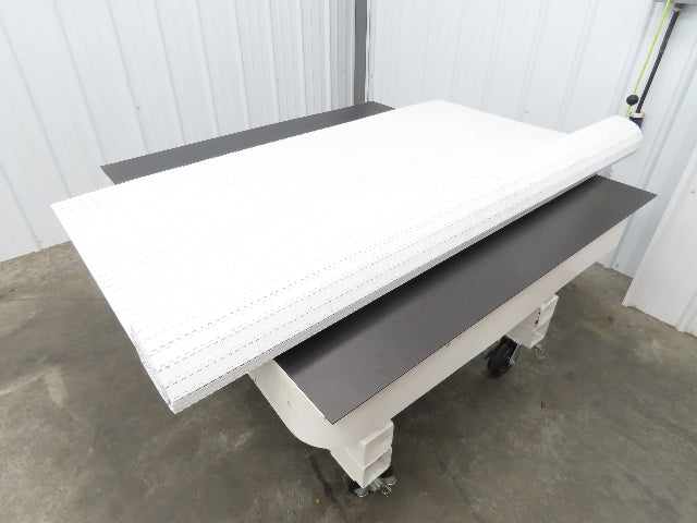Intralox Series 1600 MatTop Flat Top Plastic Conveyor Belt 66"W x 84"L White