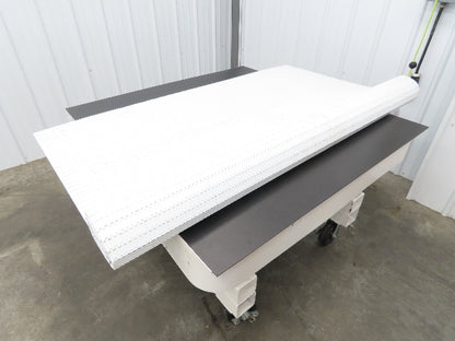 Intralox Series 1600 MatTop Flat Top Plastic Conveyor Belt 66"W x 84"L White