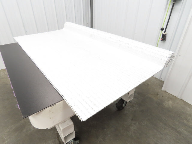 Intralox Series 1600 MatTop Flat Top Plastic Conveyor Belt 66"W x 84"L White