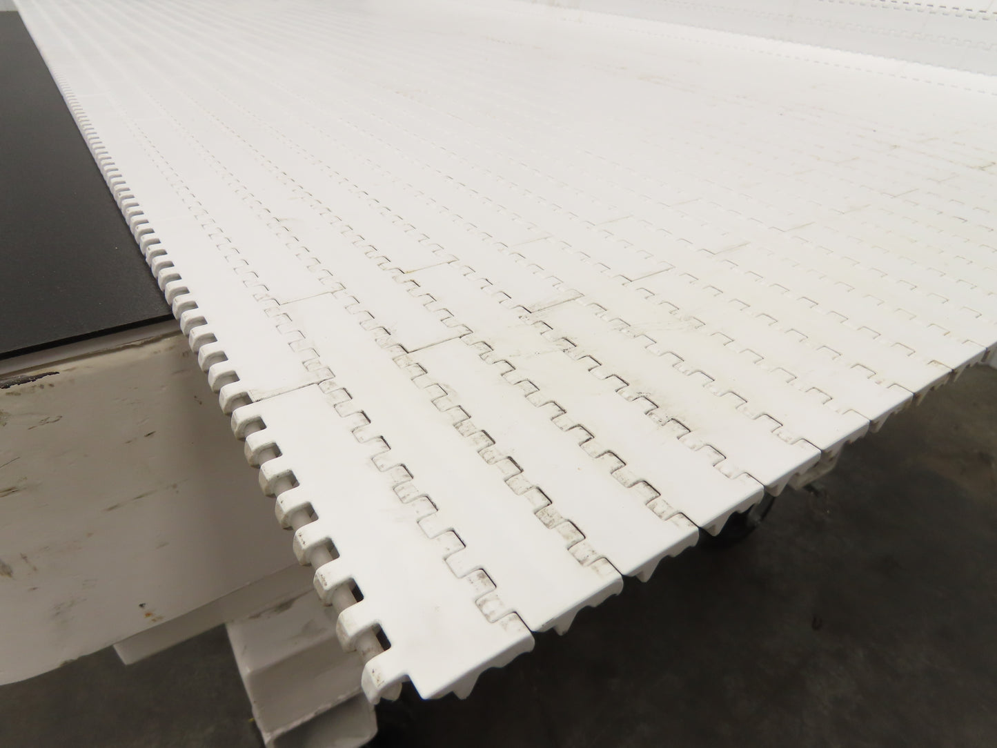 Intralox Series 1600 MatTop Flat Top Plastic Conveyor Belt 66"W x 84"L White