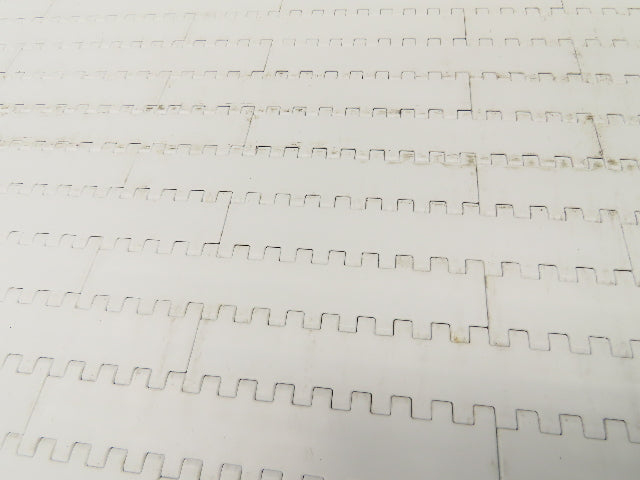 Intralox Series 1600 MatTop Flat Top Plastic Conveyor Belt 66"W x 84"L White