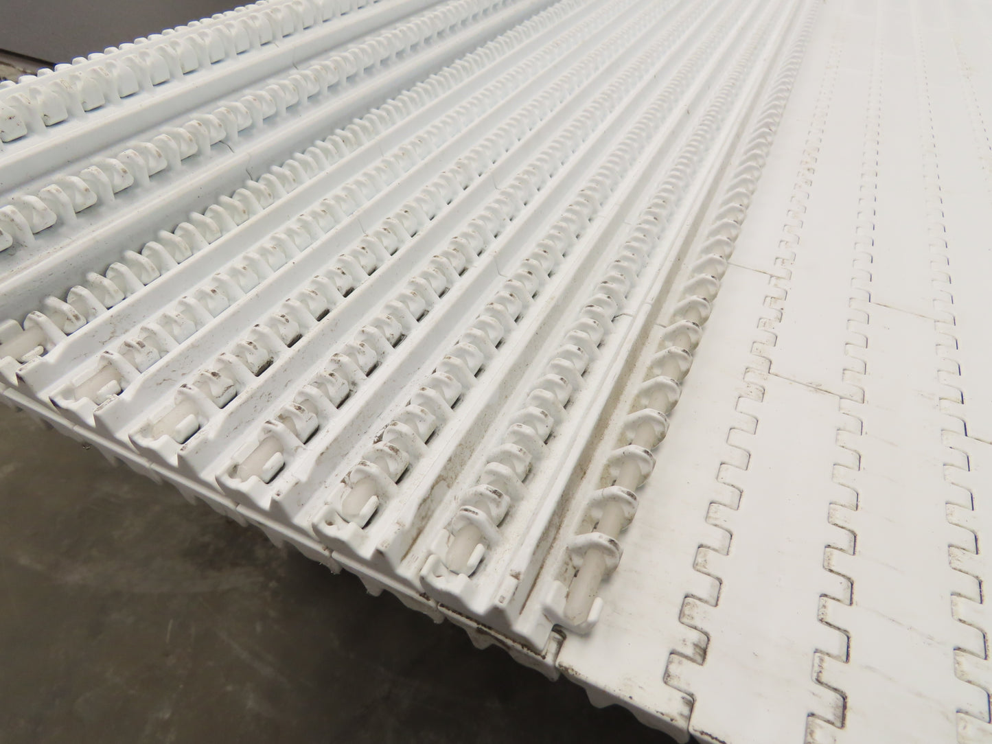 Intralox Series 1600 MatTop Flat Top Plastic Conveyor Belt 66"W x 84"L White