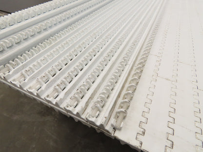 Intralox Series 1600 MatTop Flat Top Plastic Conveyor Belt 66"W x 84"L White