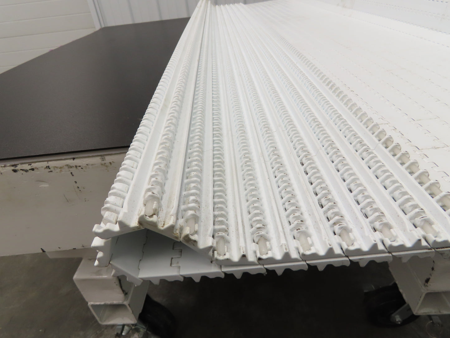 Intralox Series 1600 MatTop Flat Top Plastic Conveyor Belt 66"W x 84"L White