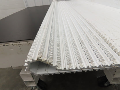 Intralox Series 1600 MatTop Flat Top Plastic Conveyor Belt 66"W x 84"L White