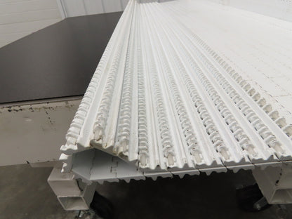 Intralox Series 1600 MatTop Flat Top Plastic Conveyor Belt 66"W x 84"L White