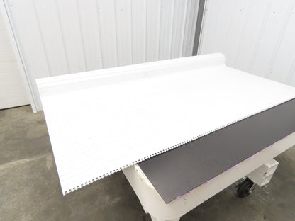 Intralox Series 1600 MatTop Flat Top Plastic Conveyor Belt 66"W x 84"L White