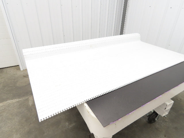 Intralox Series 1600 MatTop Flat Top Plastic Conveyor Belt 66"W x 84"L White