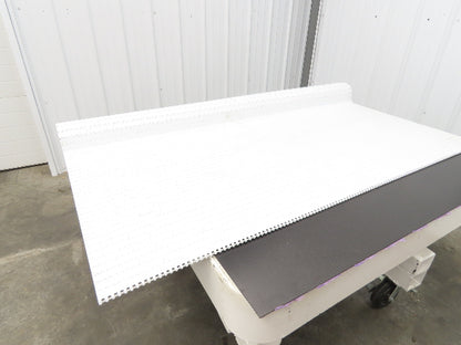 Intralox Series 1600 MatTop Flat Top Plastic Conveyor Belt 66"W x 84"L White