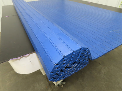 Intralox Series 1600 MatTop Flat Top Plastic Conveyor Belt 59-3/4"W x 77"L Blue
