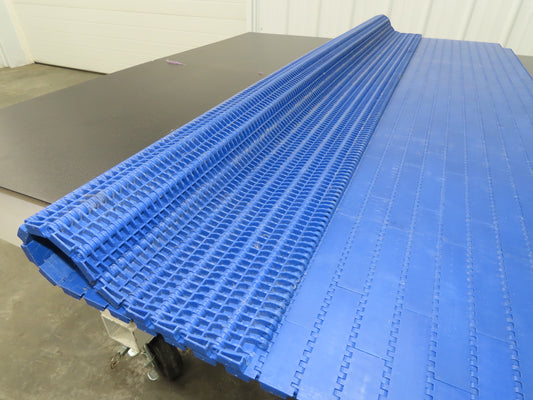 Intralox Series 1600 MatTop Flat Top Plastic Conveyor Belt 59-7/8"W x 31"L Blue