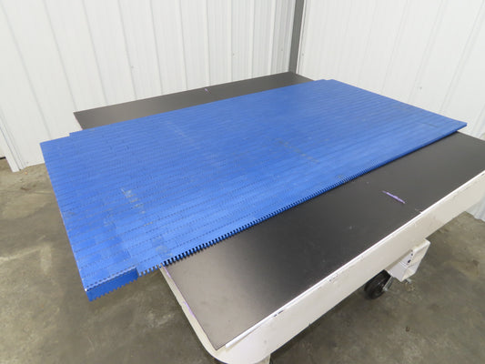 Intralox Series 1600 MatTop Flat Top Plastic Conveyor Belt 59-7/8"W x 31"L Blue