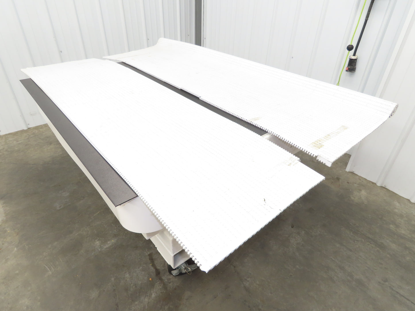 Intralox Series 1000 MatTop Flat Top Plastic Conveyor Belt 71-3/4"W x 54"L White